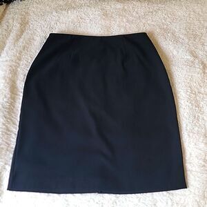 Geoffrey Beene stretchy‎ knee length pencil skirt black size 4 office work wear